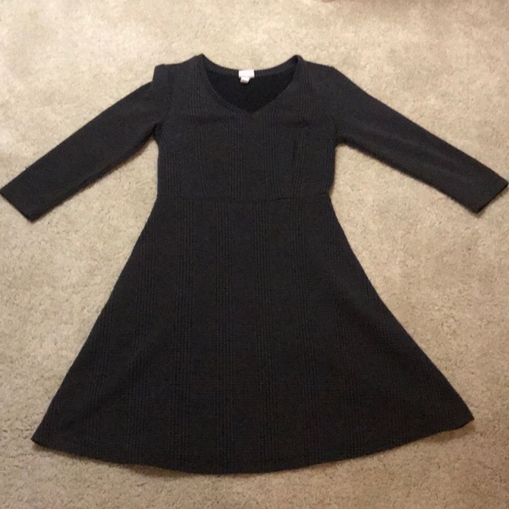 Gray sweater dress